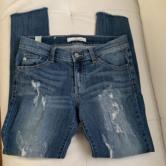 KanCan Women’s Distressed Hem Denim Jeans Size 27 - Picture 13 of 13